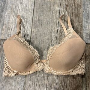 Natori Nude Lace T-Shirt Bra 34C women’s